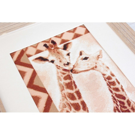 Borduurpakket giraffen