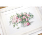 Kit de broderie Bouquet de roses rouge Kit de broderie Bouquet de roses rouge