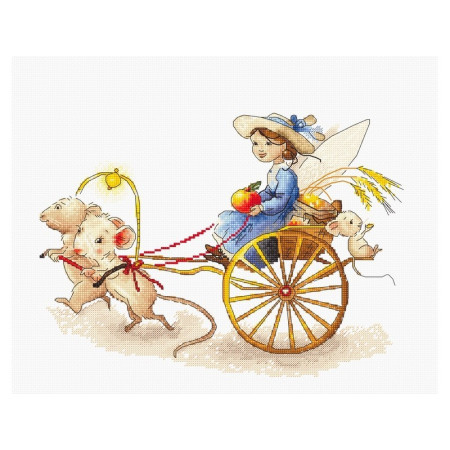 Embroidery kit Fairy with Mice