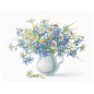Stickset Cornflowers und Kamillen