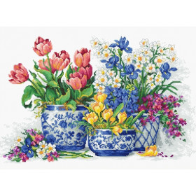 Luca-S Borduurpakket Lente bloemen 3