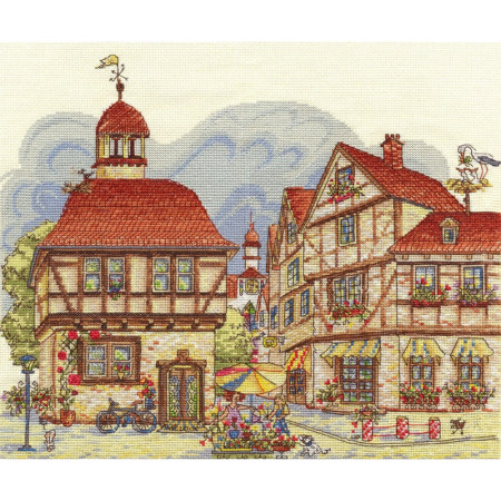 Stickset Glückliche Stadt