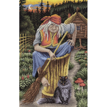 Embroidery kit Baba Yaga