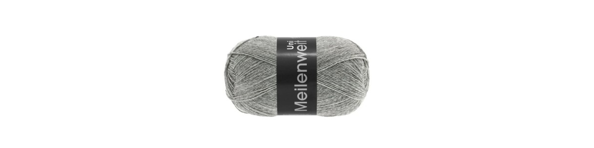 Meilenweit 100 Uni – Sockengarn von Lana Grossa